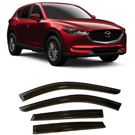 2017-2025 Tape-On Rain Guards for Mazda CX-5 Side Window Visor Deflectors Sport Touring Grand Touring Signature Durable Vent Shades 2018 2019 2020 2021 2022 2023 2024 CX5