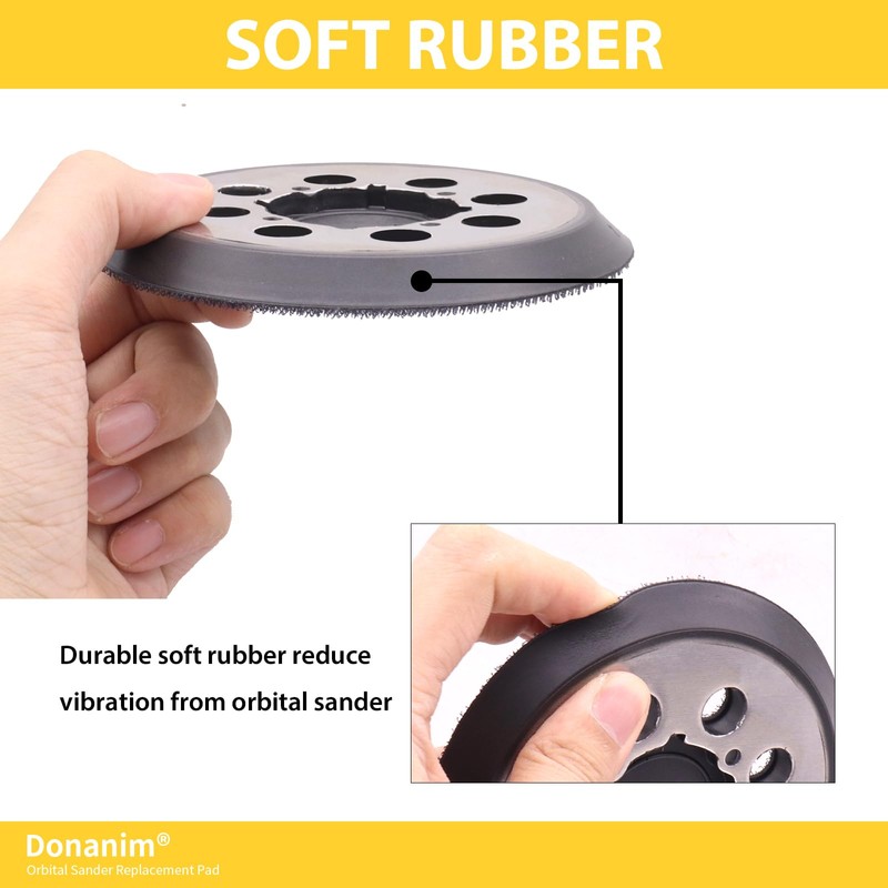 2 Pack 5 Inch Sander Pad Replacement, Metal Sander Backing