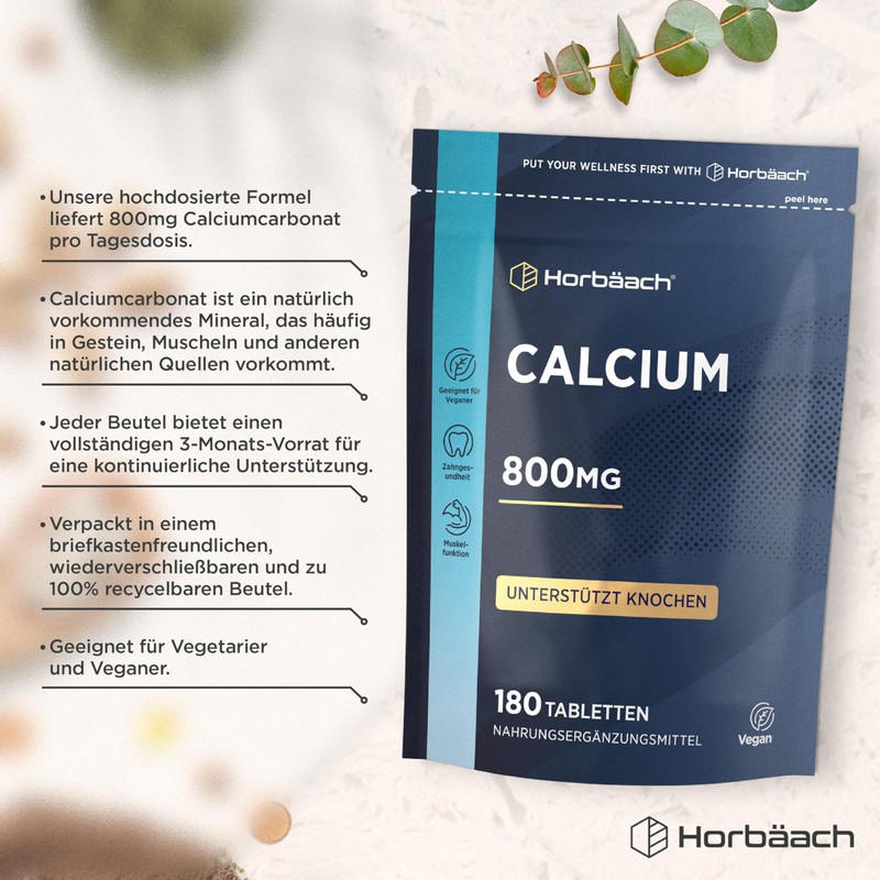 Calcium High Dose Tablets 800 mg | Made of Calcium