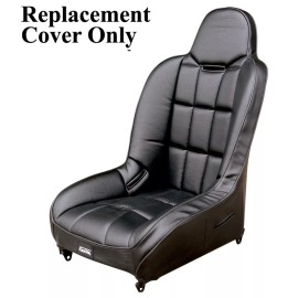 Empi 62-2752-7 Race Trim Hi-Back Seat Cover Only - Black Vinyl/Black Vinyl