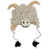 Woollen Handknitted Fleece Lined Trapper Animal Hat Goat