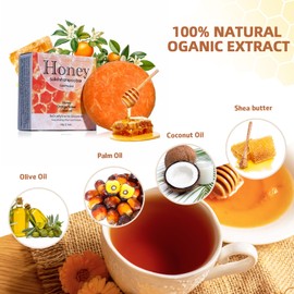 Shampoo Bar Conditioner for Hair Growth Cleanse Moisturize Nourish Strengthen Handcrafted Soap Safe Hair Care For Unisex All Hair Types Plastic-Free 60g (Honey)