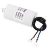 YOKIVE 8uF CBB60 Capacitor with U Terminal Wires, AC 450V(White)