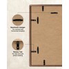 RICHFOCUS 12x16 Picture Frame USA-Sourced Natural Walnut Solid Wood Photo