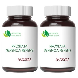 Prostata Serenoa Repens 140 Softgels con 320 mg di olio titolato al 85% - 95% in acidi grassi, per la prostata e le vie urinarie, 1 Softgel al dì