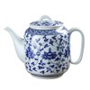 Mozacona Ceramic Teapot, Blue and White Tea Pot, Coffee Pot