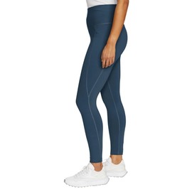 Eddie Bauer Women's Comfort Stretch Moisture Wicking Trail Legging Tight with Pockets (US, Alpha, Medium, Regular, Regular, Blue)