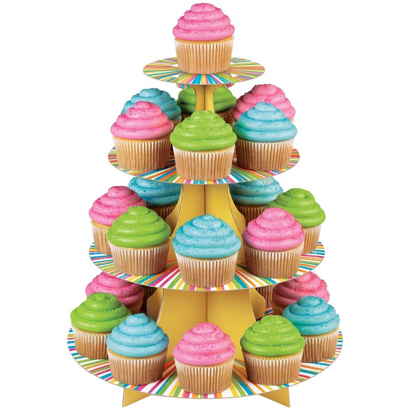 Wilton Treat Stand Color Wheel Cupcake Stand