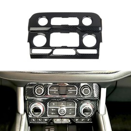 Fewshaw Carbon Fiber Center Console Air Conditioner Panel AC Cover Trim for 2021-2024 Chevy Tahoe Suburban for 2021-2024 GMC Yukon