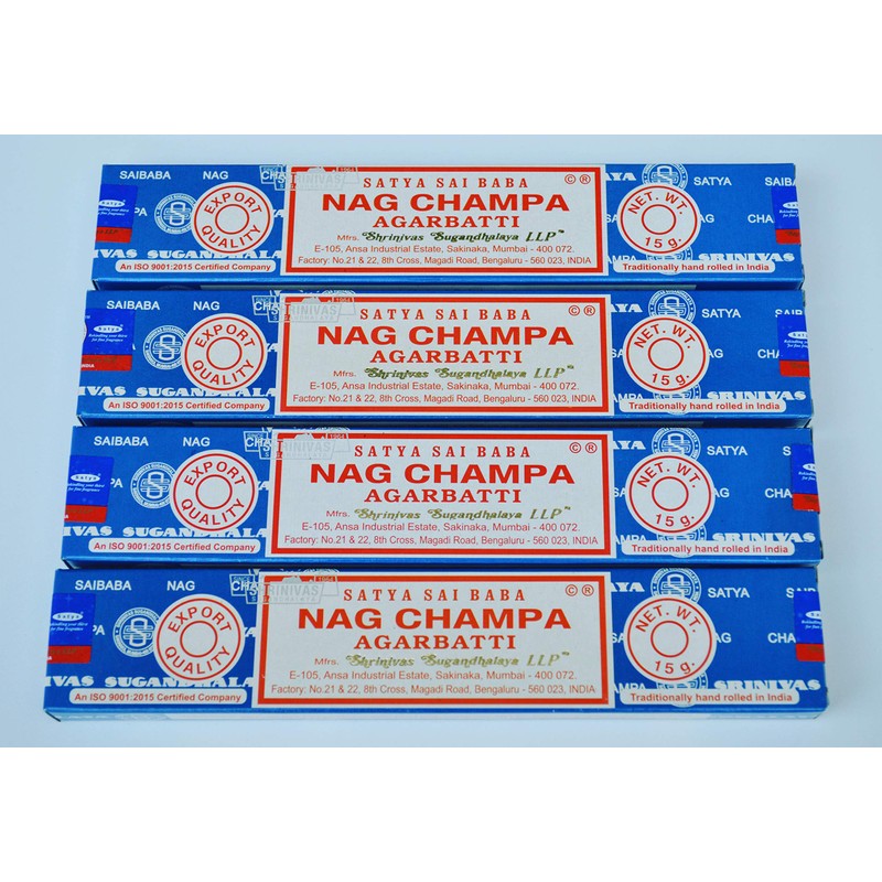 SATYA SAI BABA NAG CHAMPA Incense India【Nag Champa】15g / Incense