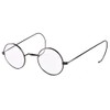 Agstum Retro Small Round Optical Rare Wire Rim Eyeglasses Frame