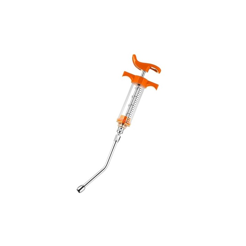 1 Set Feeding Syringe with Drench Nozzle Adjustable Dosage Reusable