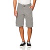 Southpole Men's Ripstop Belted Cargo Shorts, Light Grey, 30