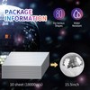 18000 PCS Silver Mini Square Disco Tiles, 5 x 5