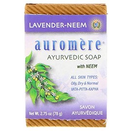 Auromere Ayurvedic Soap/Lavender Neem 2.7 oz (78 g)