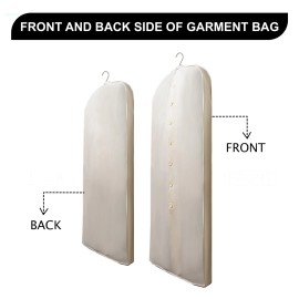 Biglotbags 62 Inches Muslin Garment Bag - 100% Organic Cotton - Wedding Dress Bag