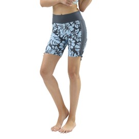 Private Island Women UPF 50+ Beach Board Shorts Swimsuit Hot Pants Bathing Swim Rash Guard Bottom (M, GwB-RSAP)