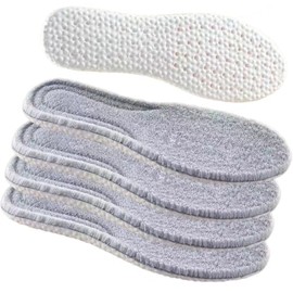 2 Pairs of Lambswool Insoles for Men and Women, Extra Thick Insoles, Shock-Absorbing, Warm Winter Shoe Insoles, Soft, Winter Insoles for All Shoes (41-42 EU/UK 7-8)