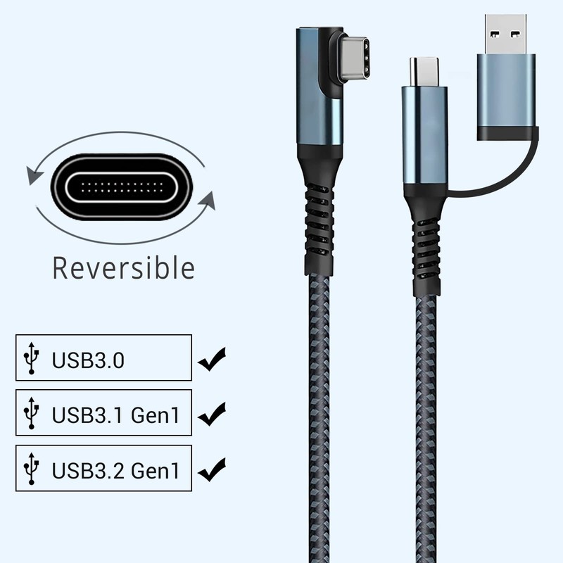 SUMPK VR Link Cable 20FT Compatible for Oculus Quest 2,