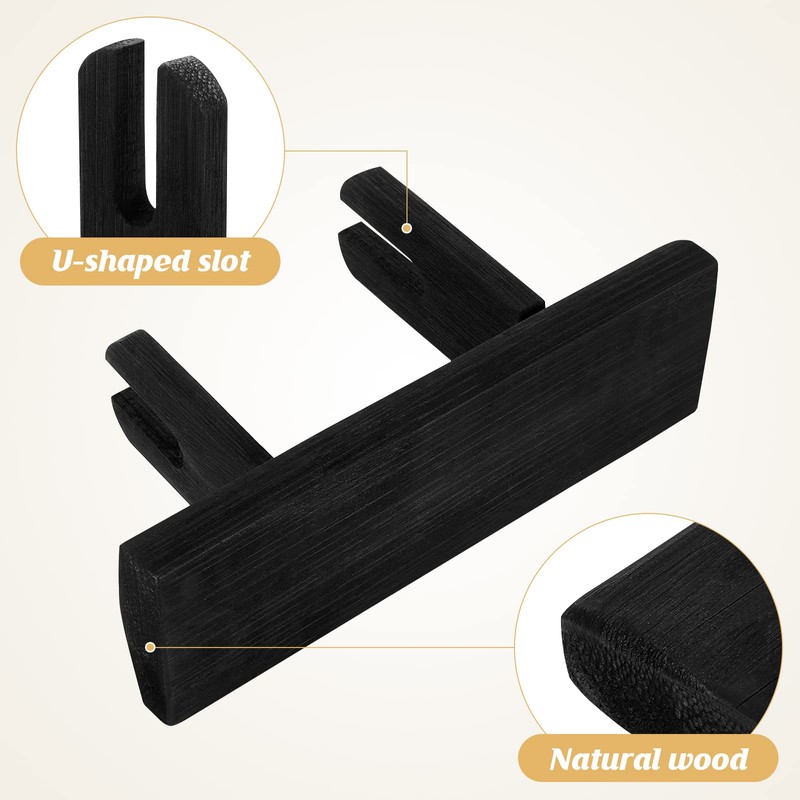 VOSAREA Bamboo Japanese Folding Fan Stand Holder Handheld Fan Display