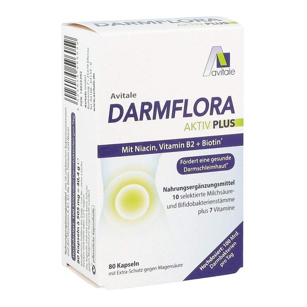 Darmflora Active Plus 100 billion bacteria vitamins