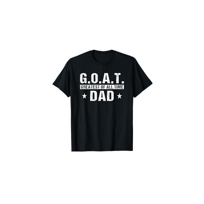 G.O.A.T. Dad Father's Day Vintage Art Goat Dad T-Shirt