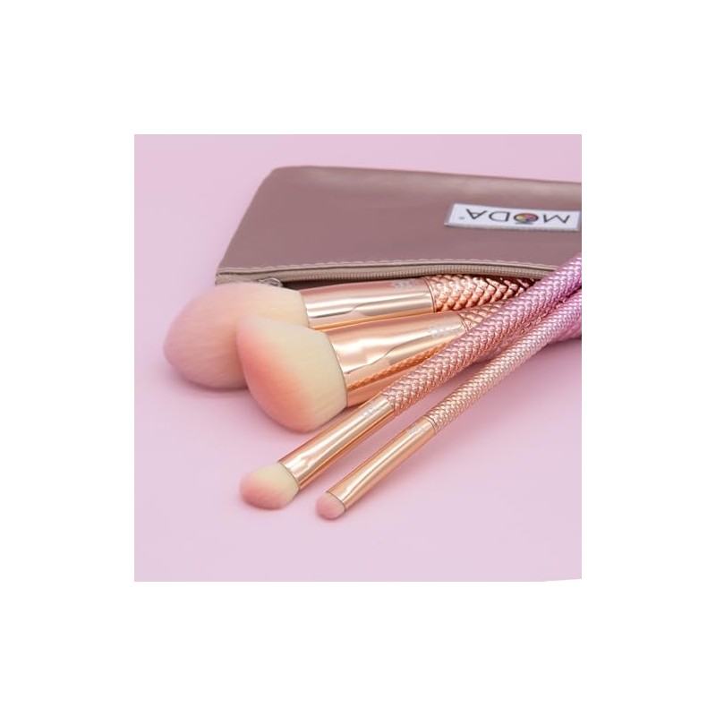Royal Brush Moda Rose Cosmetic 5 Piece Make Up Complete