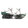 Lrtzizy Aquarium Shipwreck Decor Boat Plastic Set Resin Ship Fish