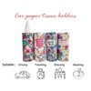 Car Tissue Cylinder with Floral Design - Round tissues Holder,
