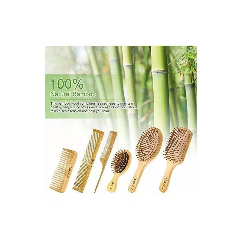 Marca 6 En 1 Cepillo Pelo Peine Para Hombres Mujeres