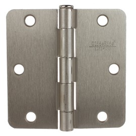 GlideRite Hardware 3514-SN-21 Satin Nickel Finish 3.5 inch Steel Door Hinges 0.25-inch Radius 21 Pack