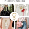 24Pcs Heart Carabiner Clasp for Keys Heart Keychain Clip Hook