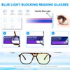 MMOWW Oversized Poilt Reading Glasses for Women Men 3 Pack