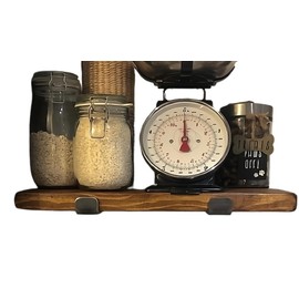 Urban Reclamation Wall Shelf Handmade with Rustic Solid Wood, Reclaimed Timber Shelf, Perfect for Kitchen, Bathroom, Decor, Farmhouse, and Bedroom