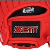 ZETT BDG2212V Beginner Catchball Gloves with Shock Absorbing Pads, 9.5