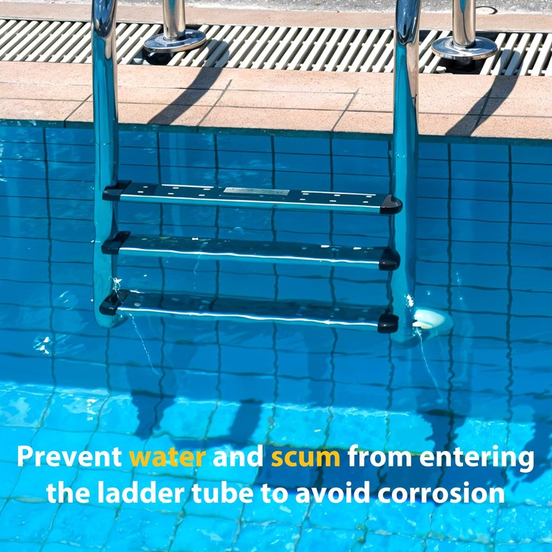 Pool Ladder Bumpers for Inground Pools - 2 Pack Rubber