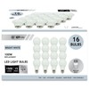 GT-Lite 16 Pack LED Light Bulbs,100 Watt Equivalent,15 Watt 3500K
