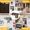 Plowatxi 8 Pair Boot Rack Wall Mount for Entryway Garage
