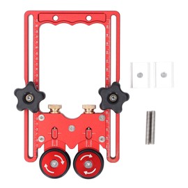 One-We Double Wheel Bearing Roller Aluminium Alloy Table Saws Feeding Guide Roller with Extended Rubber Wheels for Woodworking Projects