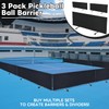 bimiti 3 Pcs Portable Pickleball Court Dividers, 4x1.5 ft Ball