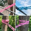 ORIJOYNA 3 Pack 16.4 ft Clothesline Cloths Drying Rope Portable