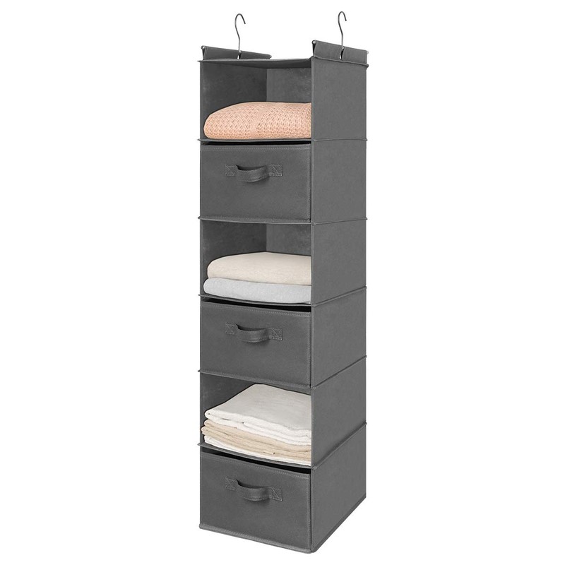 MAX Houser 6 Tier Shelf Hanging Closet Organizer, Closet Hanging