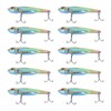 10PCS Fish Shape Artificial Bait High Simulation Aluminum Alloy Fishing
