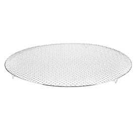 HARFINGTON Round Cooking Rack 23.6-inch Stainless Steel Cross Wire Barbecue Grill Net with 20mm Legs for Cooking Baking Steaming BBQ