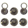 Gad2go 6 Pack Drawer Ring Pull Handles 1.77 Inch Vintage