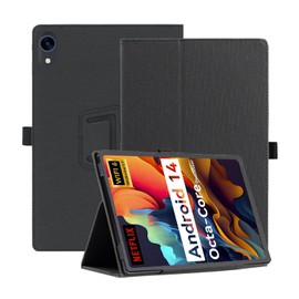 Case for URAO 10.1inch Android Tablet,NOUKAJU Tablet Case,Cover with Pencil Holder and Wrist Strap,Folding Stand,Multi-Layer Protection,Tablet Cover for URAO 10.1inch Tablet 2nd Generation 2024(Black)