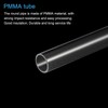 MECCANIXITY Acrylic Pipe Clear Rigid Round Tube 13mm ID 15mm