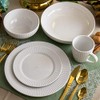 Elama Large Serving Bowls Dinnerware Set, 18 Piece, White