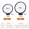 Foldable Flash Diffuser, Mini Portable Round Beauty Dish Speedlite Flash