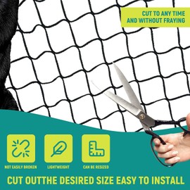 Bird Netting for Chicken Coop - Poultry Netting Heavy Duty Mesh Garden Net for Blueberry Bushes Fruit Tree Chicken Coop Roof Hawk Proof (25x50ft)